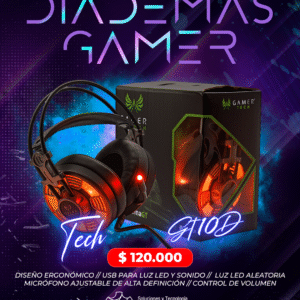 DIADEMA GAMER TECH GT10D